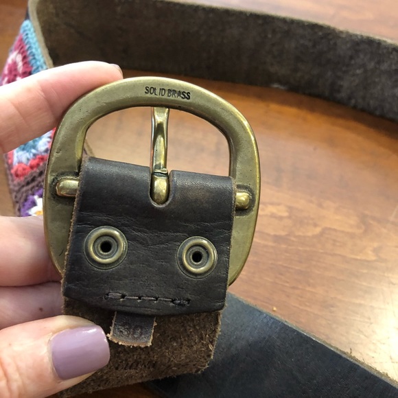 Lucky brand crochet patchwork belt - Picture 3 of 3